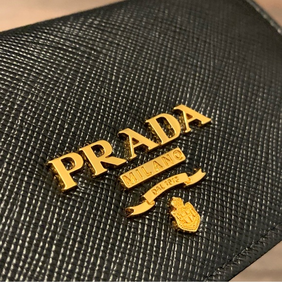 Prada Nero (Black) Saffiano Leather Card Holder Case - Picture 5 of 15